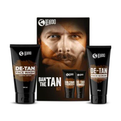 Beardo Ban the Tan Kit | Grooming kit for men | Detan Facewash for men
