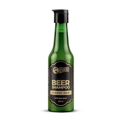 Beardo Beer Shampoo for Men, 200 ml | For Strong, Bouncy, Shiny Hair | Contains Real Beer | Tea Tree Oil, Aloe vera & Calendula Oil | Sulphate & Paraben Free