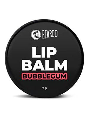Beardo Bubblegum Non Tinted Lip Balm for Men | For Soft Kissable Lips | Lip Mask For Dry, Cracked and Chapped lips | Lip Repair & Protection | 7 g