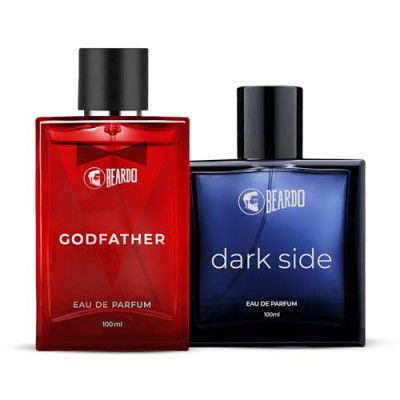 Beardo Dark Side & Godfather Perfume For Men Spicy Scent Liquid, 100 Ml X 2