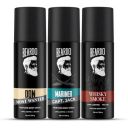 Beardo Don, Mariner Captain Jack & Whisky Smoke Body Spray Set | 120ml x 3...