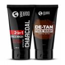 Beardo DETAN & CHARCOAL Face Wash for Men (100ml x 2) ...