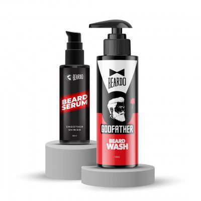 Beardo Godfather Beard Wash & Serum – Set of 2