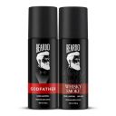 Beardo Godfather Perume Deo Spray 150ml and Whisky Smoke Perfume Body Spray 120ml Combo...