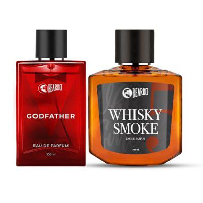Beardo Godfather & Whisky Smoke Liquid Perfume For Men, 100Ml X 2| Eau De Parfum