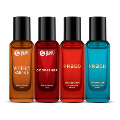 Beardo Him & Her Perfume Giftset 20ml x 4 | Whisky Smoke, GodFather, Marina Bae & Smoking Hot