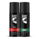Beardo Legacy Perfume Deo Spray 150ml,BD Godfather Perfume Deo Spray 150ml - (Set of 2)...