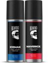 BEARDO Long Lasting Deo Sprays Combo for Men | Iceman 150ml & Maverick 150ml Deodorant Spray - For Men  (150 ml, Pack of 2)...