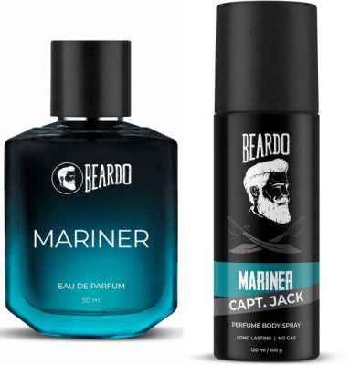 BEARDO Mariner Perfume & Captain Jack Body Spray | Strong & Long Lasting (Set of 2) Body Spray - For Men  (170 ml, Pack of 2)