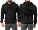 BEARDO Men Polycotton Hooded - Lion Heart Hoodie...