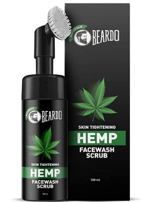 Beardo Natural Hemp Facewash Scrub for Men, 100ml