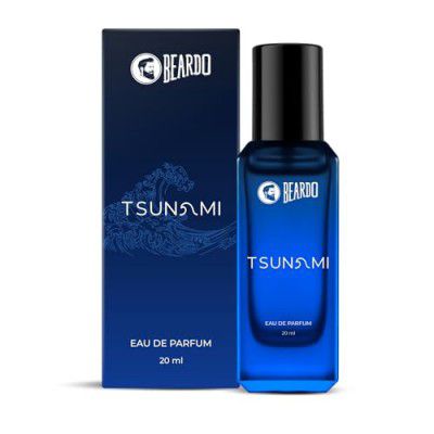 Beardo Perfume For Men - TSUNAMI, 20 ml | Intense Fresh - Marine Aromatic Notes