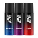 Beardo Power, Lust & Pride Perfume Body Spray (Set of 3)...