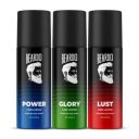 Beardo Power, Lust & Glory Perfume Body Spray (Set of 3)...