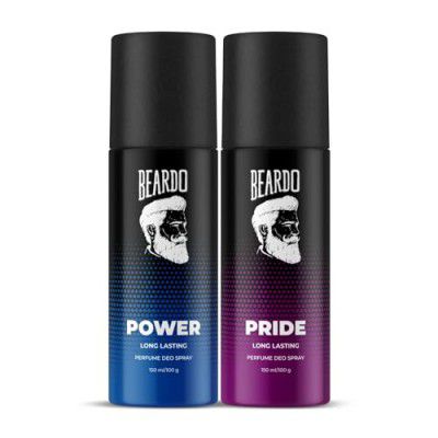Beardo Power Perfume Deo Spray - 150ml and Beardo Pride Perfume Deo Spray - 150ml