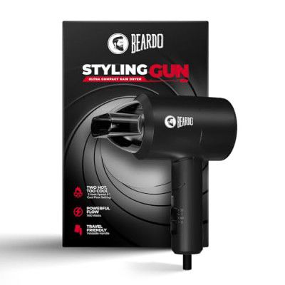 BEARDO Styling Gun Ultra Compact Hair Dryer | 1100 Watts Foldable Hair Dryer | Gift for Husband