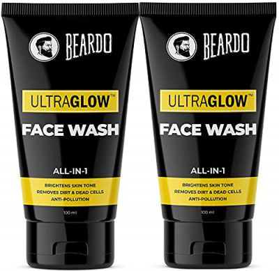 Beardo Ultraglow Face Wash for Men 100ml (Pack of 2)