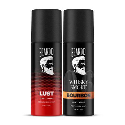 Beardo Whisky Smoke & Lust Perfume Body Spray (Set of 2)