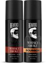 BEARDO Whisky Smoke & Bourbon Body Spray | (270 ml, Pack of 2)...