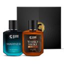 Beardo Whisky Smoke Bourbon Perfume 50ml & Mariner Perfume 50ml Combo | Fresh, Aqua Notes | Gift Set