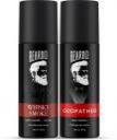 BEARDO Whisky Smoke God father Long Lasting Perfume Body Spray Combo (Pack of 2) Body Spray - For Men  (240 ml, Pack of 2)...