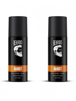 BEARDO Beardo Set of 2 Bandit Long Lasting Perfume Body Spray - 100g Each