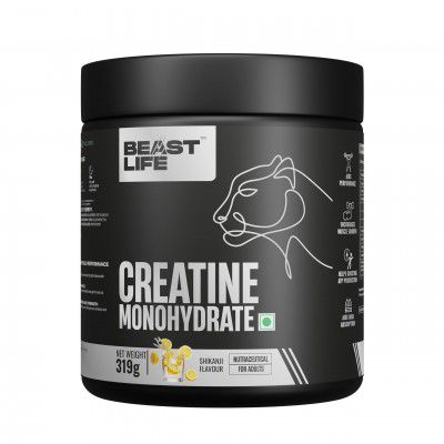 BeastLife Micronised Creatine Monohydrate Powder Shikanji 319g 