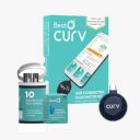 BeatO CURV Smartphone Connected Glucometer | Sugar Test Machine | FREE 10 Strips & 10 Lancets (Type-C USB Connector)...