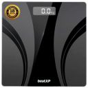 beatXP Actifit Breeze Digital Weighing Scale with Backlit LCD Panel (Black), Electronic Weight Machine for Body Weight with 6 mm Thick Tempered Glass (18 Month Warranty)...