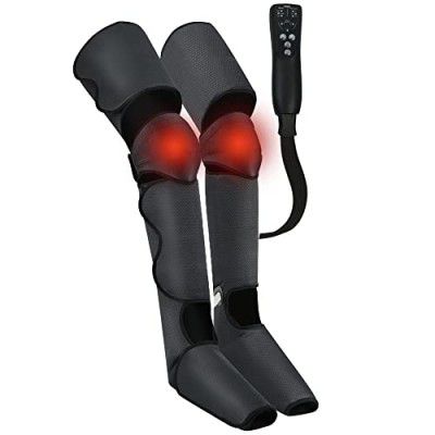 beatXP AirStream Pro Air Compression Full Leg Massager with Handheld Remote| Calf, Foot, Thigh Blood Circulation
