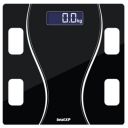 beatXP Black Art Weighing Machine with Backlit LCD Panel & 6mm Thick Tempered Glass, Weight Machine for Body Weight with 2 Year Warranty...