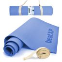 beatXP Blue Color (6mm) Yoga Mat with Carry Strap | Textured Surface | Extra Thick | High Resilience Exercise Mat for Meditation|Pilates| Stretching|Floor & Gym Fitness Workouts Ideal for Men & Women...
