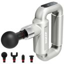 beatXP Bolt Plus Massage Gun | Body Massager | Touch Display - 8mm Deep Percussion Muscle Massage Gun for Full Body with 4 Attachments & Up to 1 Year Warranty (Silver)...