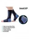beatXP Compression Socks - Large (Black and Blue)...