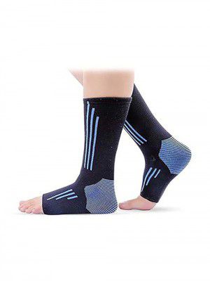 beatXP Compression Socks - Medium (Black and Blue)