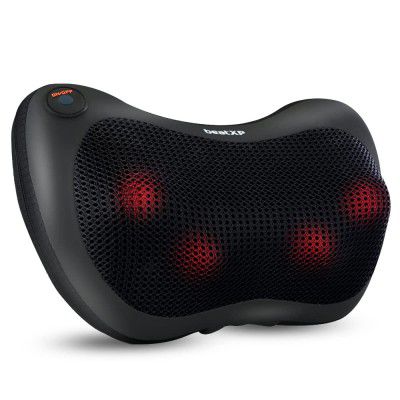 beatXP DeepHeal Pillow Shiatsu  Infrared Heat Therapy Massager with 3 Mode Settings | Deep Tissue Massager for Shoulder, Neck and Back Pain Relief at Home, Car and Office with 1 Year Warranty