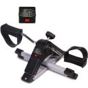 beatXP Digital Pedal Exercise Machine | Mini Fitness Cycle For Home Fixing Strap | Adjustable Resistance Band & LCD Display | Fits Under Desk (Black-Silver)...