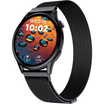 beatXP Evoke 1.43” Super Retina AMOLED Display Bluetooth Calling Smart Watch, 466 * 466px, 1000 Nits, 60Hz Refresh Rate, 100+ Sports Modes