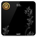 beatXP Gravity Flora Digital Weight Machine with Thick Tempered Glass & LCD Display Weighing Scale...