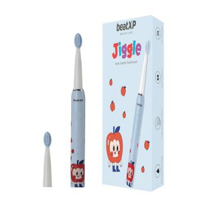 beatXP Jiggle Sonic Electric Toothbrush for Kids (Snoozy Blue)