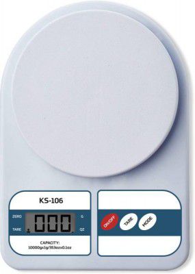 beat XP Kitchen Scale Multipurpose Portable Digital Weighing Scale for Home| LCD Display Weighing Scale  (White)