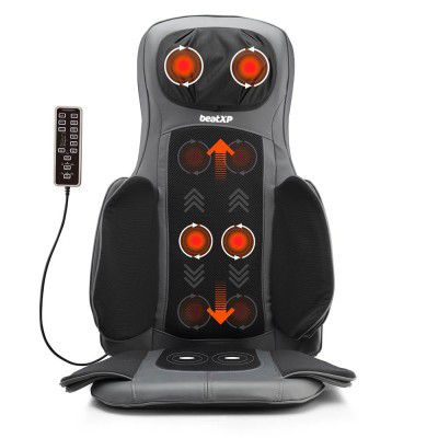 beatXP PowerHeal Go Car Seat Massager Chair for Full Body Pain Relief 