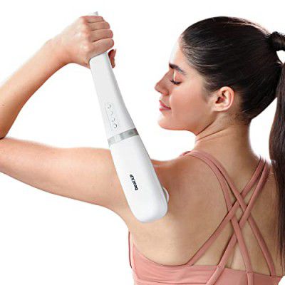 beatXP Stream Elite Cordless and Portable Full Body Massager Machine for Pain Relief with 7 Attachments, 18 Months Warranty