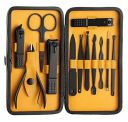 Beauté Secrets Manicure Set Nail Clippers, Stainless Steel Nail Scissors Grooming Kit with Peeling Knife, Nail Cleaning Knife, Acne needle, Blackhead Tool Leather Travel Case (MT-2A)...