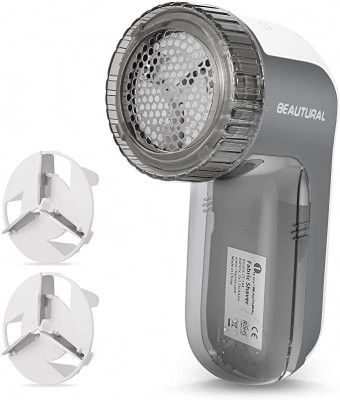 BEAUTURAL Portable Fabric Shaver and Lint Remover, Sweater Defuzzer with 2-Speeds