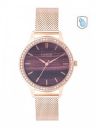 bebe Women Purple Printed Dial & Rose Gold Toned Bracelet Style Analogue Watch BB-02-02...