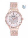 bebe Women White Printed Dial & Rose Gold-Toned Bracelet Style Analogue Watch BB-04-02...