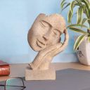 BECKON VENTURE artifacts for home décor human face with hand on his mouth big showpiece for home decoration| new home decoration items|statues for living room|home décor accessories|gift articles for ...