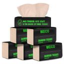 Beco Bamboo Super Soft Facial Tissue 100 Pulls (Pack of 6), 600 Pulls 2 ply 100% Natural and Ecofriendly...