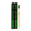 Beco Bamboo Toothbrush with Charcoal Activated Soft Bristles – 100% Eco-friendly – Pack of 2...
